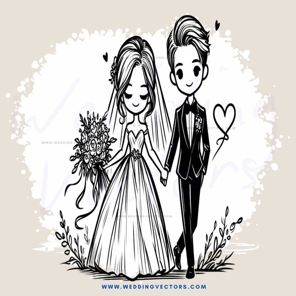 the groom has a heart in his hand