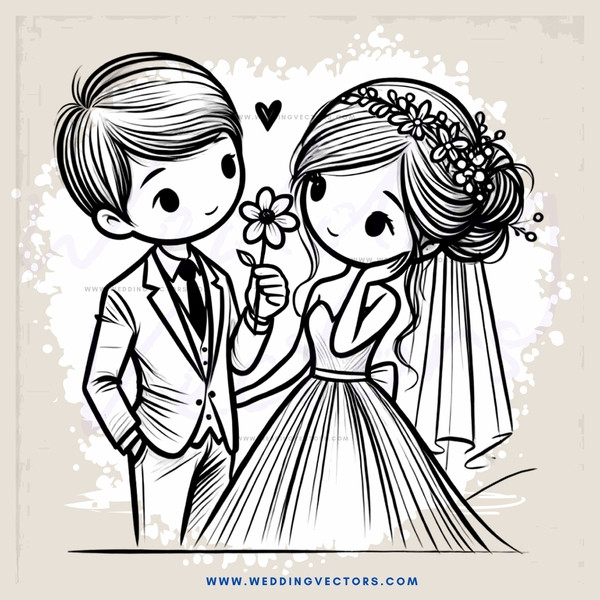 a bride and groom share their love for one another