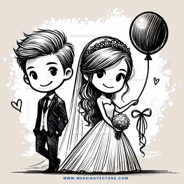a newlywed couple