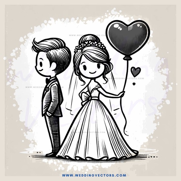 a bride and groom at their wedding