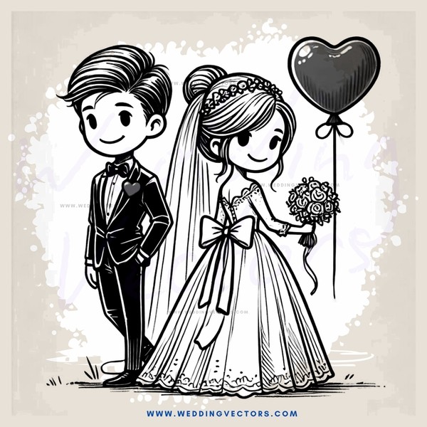 wedding bride and groom