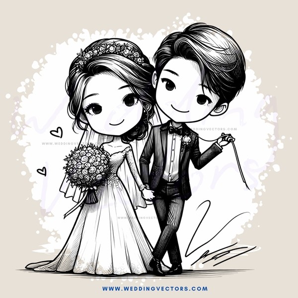 couple on their wedding day