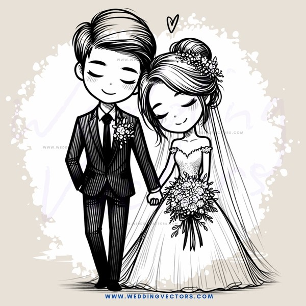 a bride and groom pose together for the camera