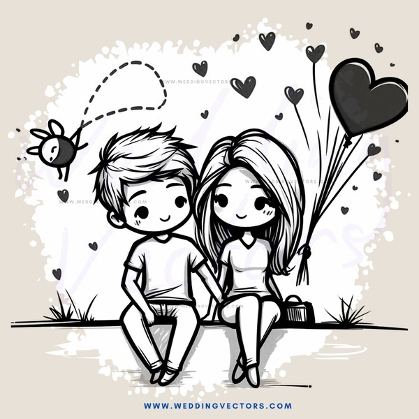 a couple sitting and holding hands