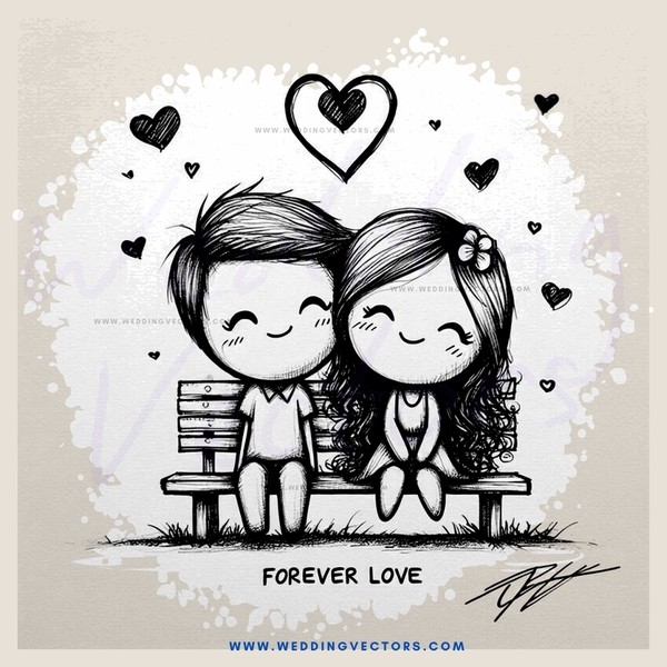 forever love in cartoon form