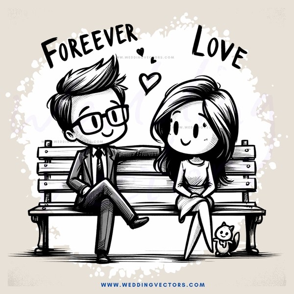 couple sitting on bench together
