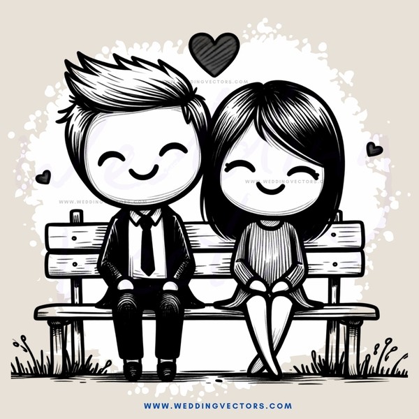 a couple sitting on a bench