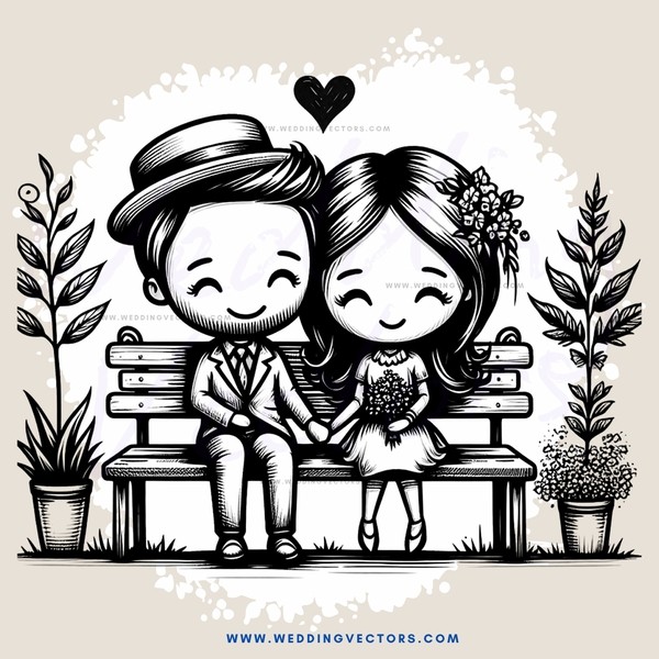 a couple sitting on a bench