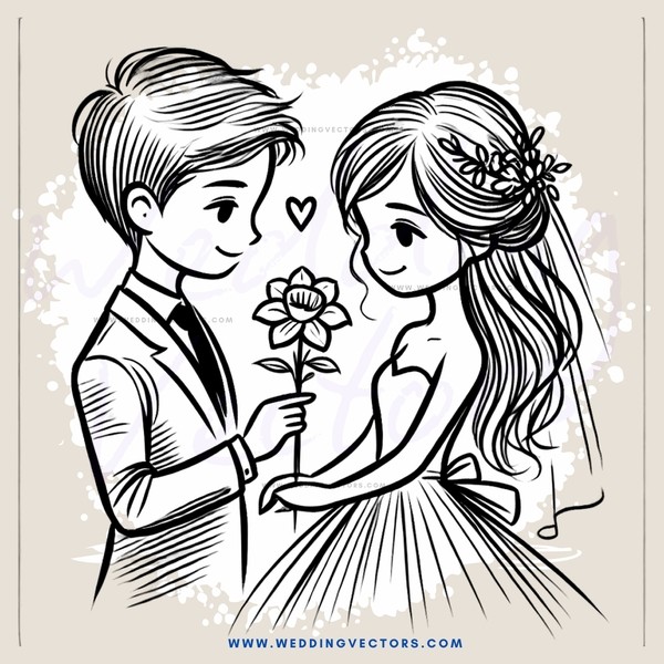 the bride and groom's love kiss