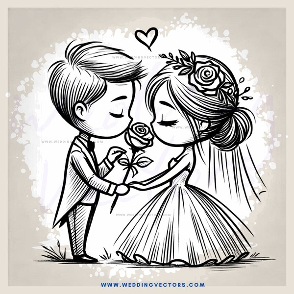 wedding anniversary cartoon picture