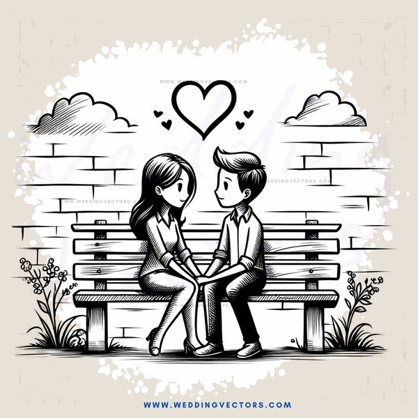 a couple sitting on a bench