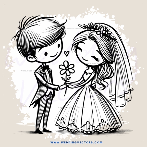 a bride and groom hugging