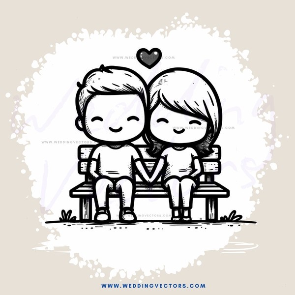 a couple sitting on a bench