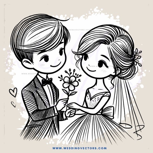wedding gift card clip art for boyfriend and girlfriend