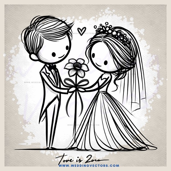 couple on their wedding day
