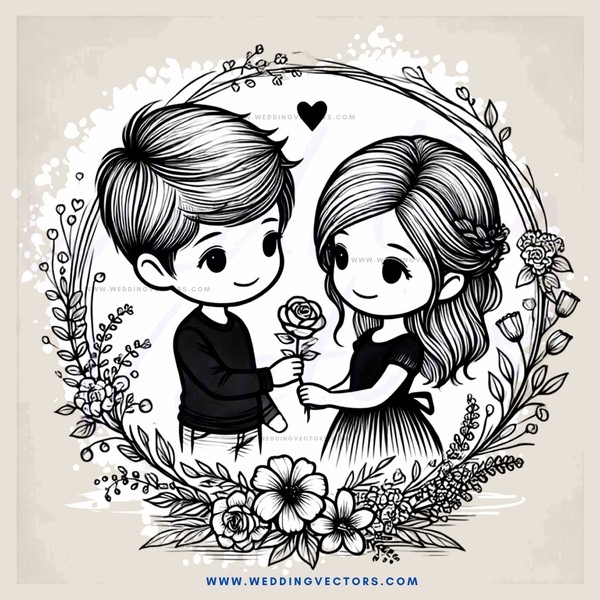 lovers embrace