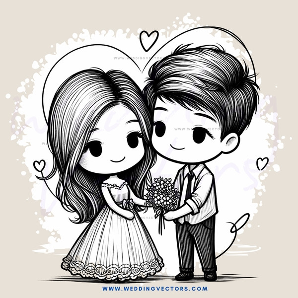 a boy and girl together