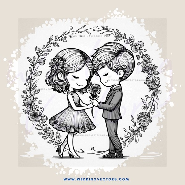 a young couple in love