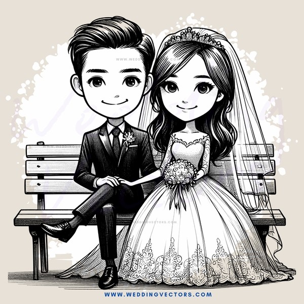 a boy and girl sitting on a bench