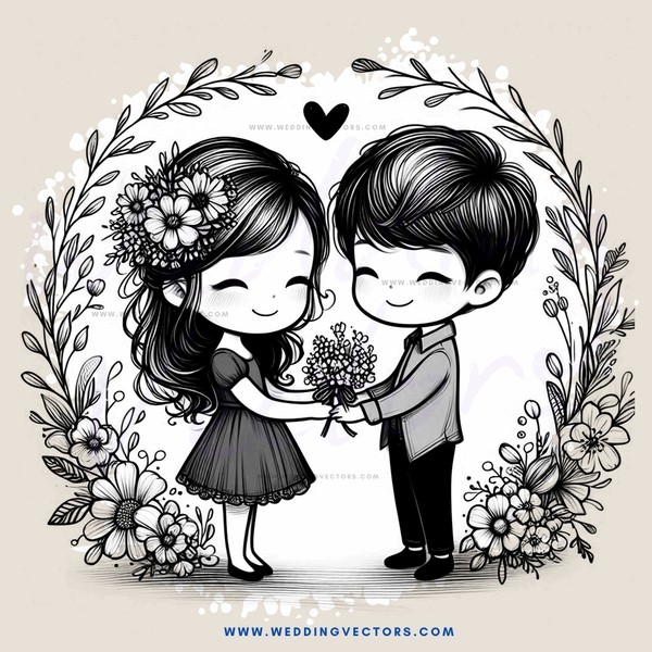 two kids in wedding