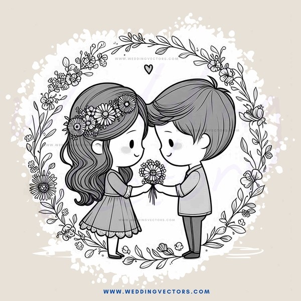 a young couple kissing inside the circle of love