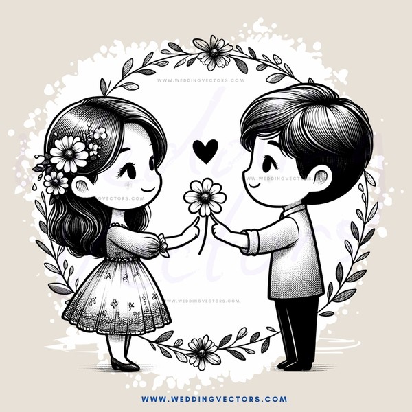 two people holding flowers in their hands