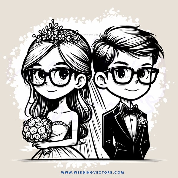 wedding bride and groom