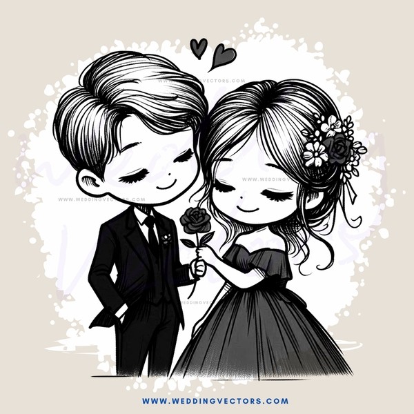 a boy and girl holding hands