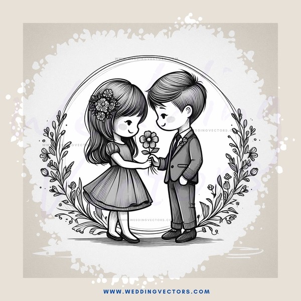 love story in black and white