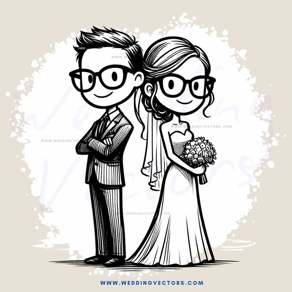 the bride and groom