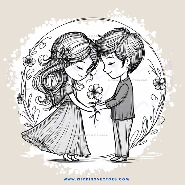 a love story illustration
