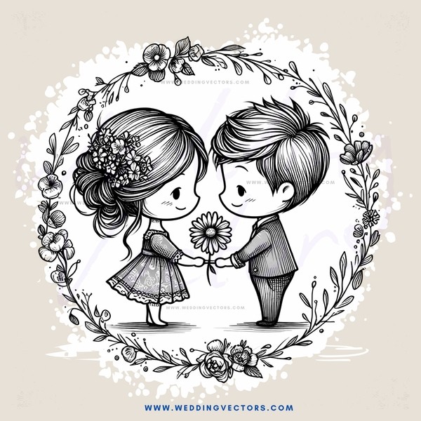 children holding flower