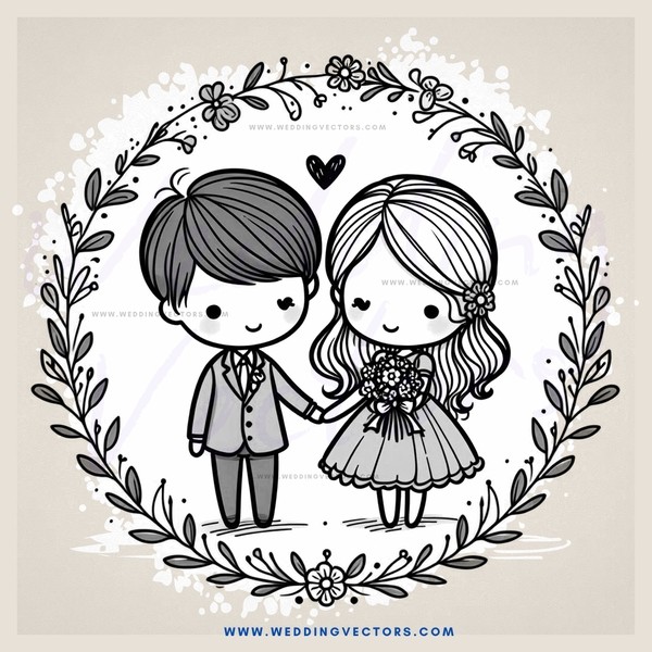 a boy and girl standing together in an embrace