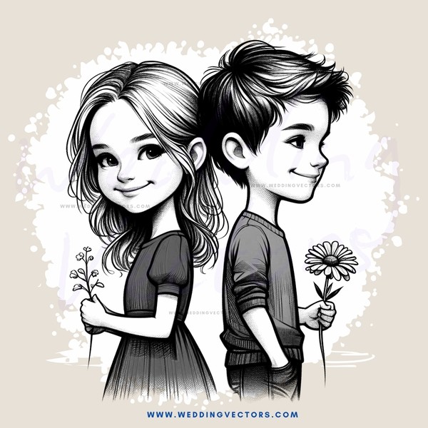 two children with smiles on their faces