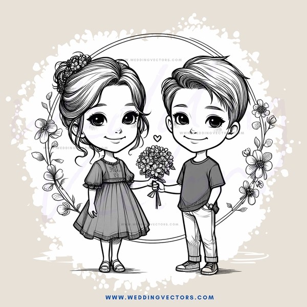 two people holding flowers and plants