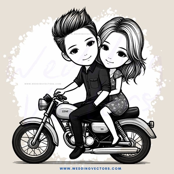 boy and girl on motorcycle