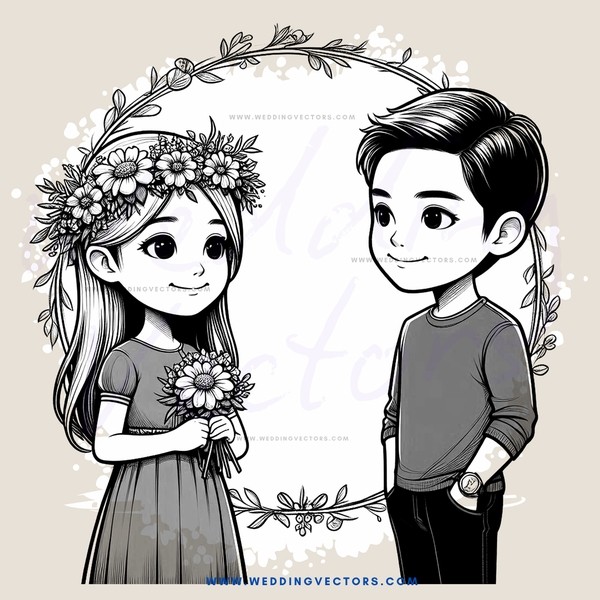 the young couple poses for their picture