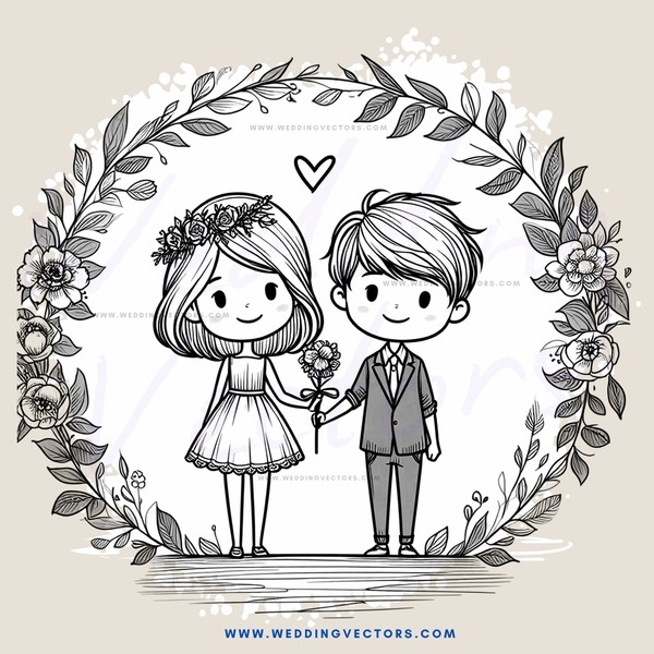 two people holding flowers in an easy circle