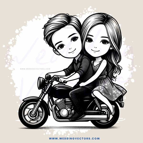 couple on motorcycle ride
