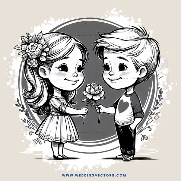 cartoon flowers
