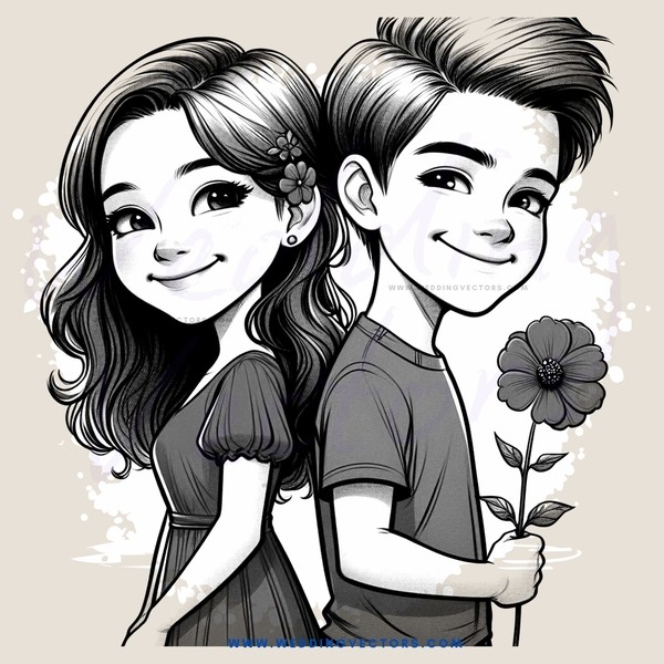 children holding flower