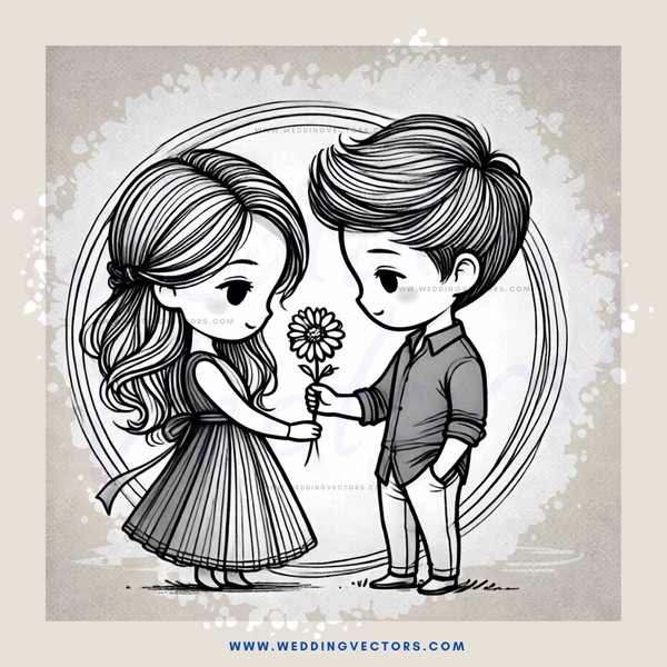 a boy and girl standing near each other