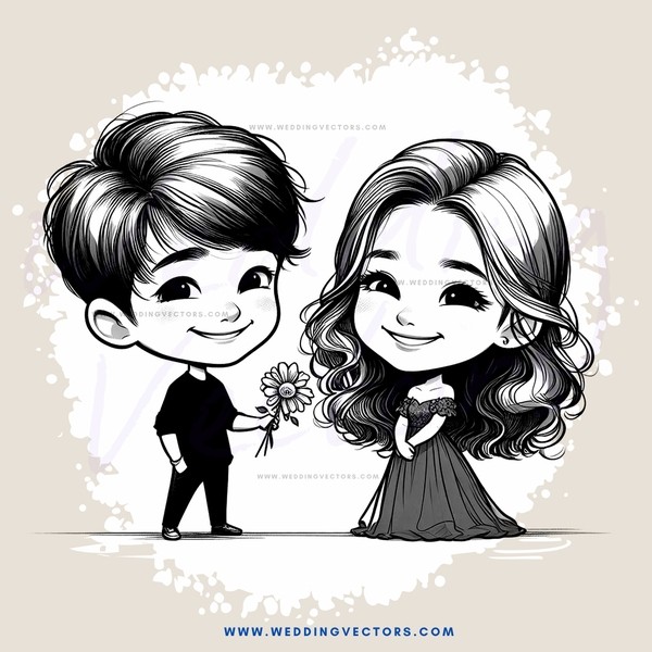 boy and girl smiling together