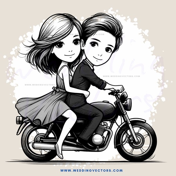 a couple riding on a motorcycle