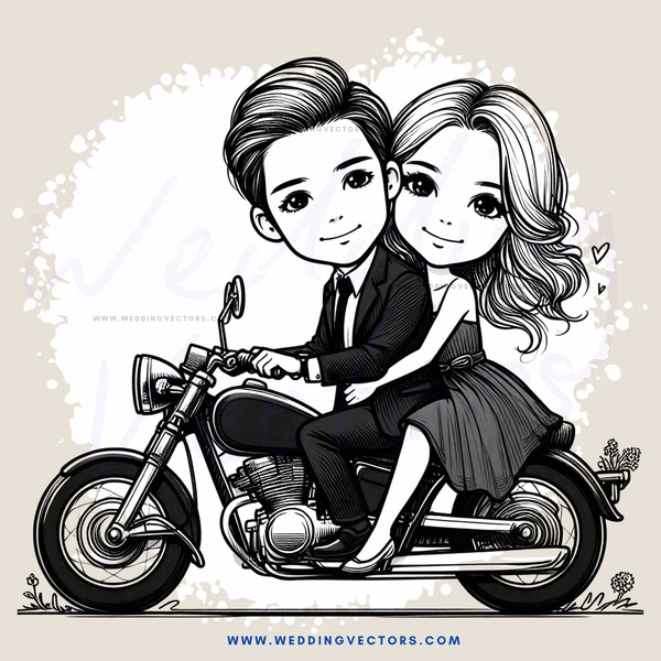 couple on motorcycle ride