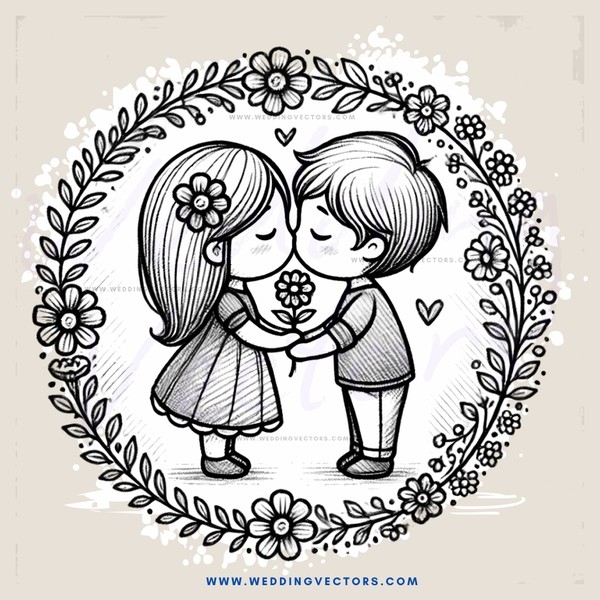 kissing picture