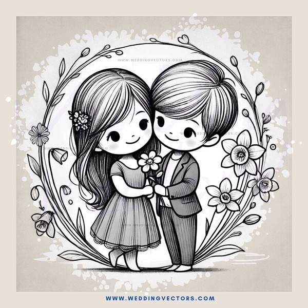a couple embracing in nature