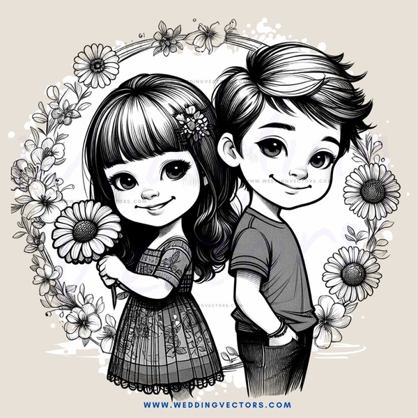 children with sunflowers on their shirts