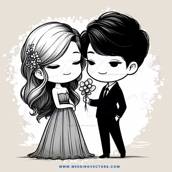 love story in black and white