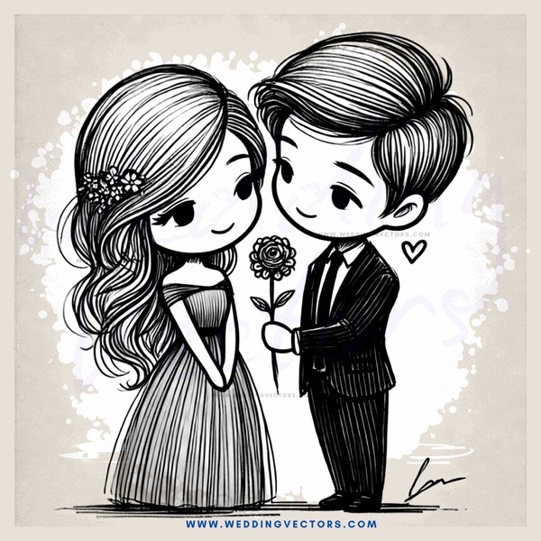 wedding picture of two people